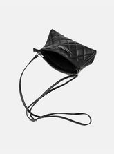 Bolsa em Couro Matelassê Preto